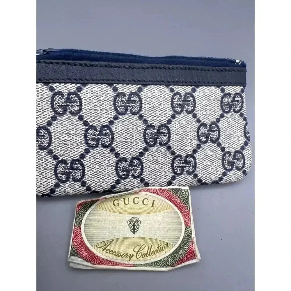 Vintage Gucci Womens Monogram Canvas Logo Zip Accessory Collection Coin … - Picture 3 of 9